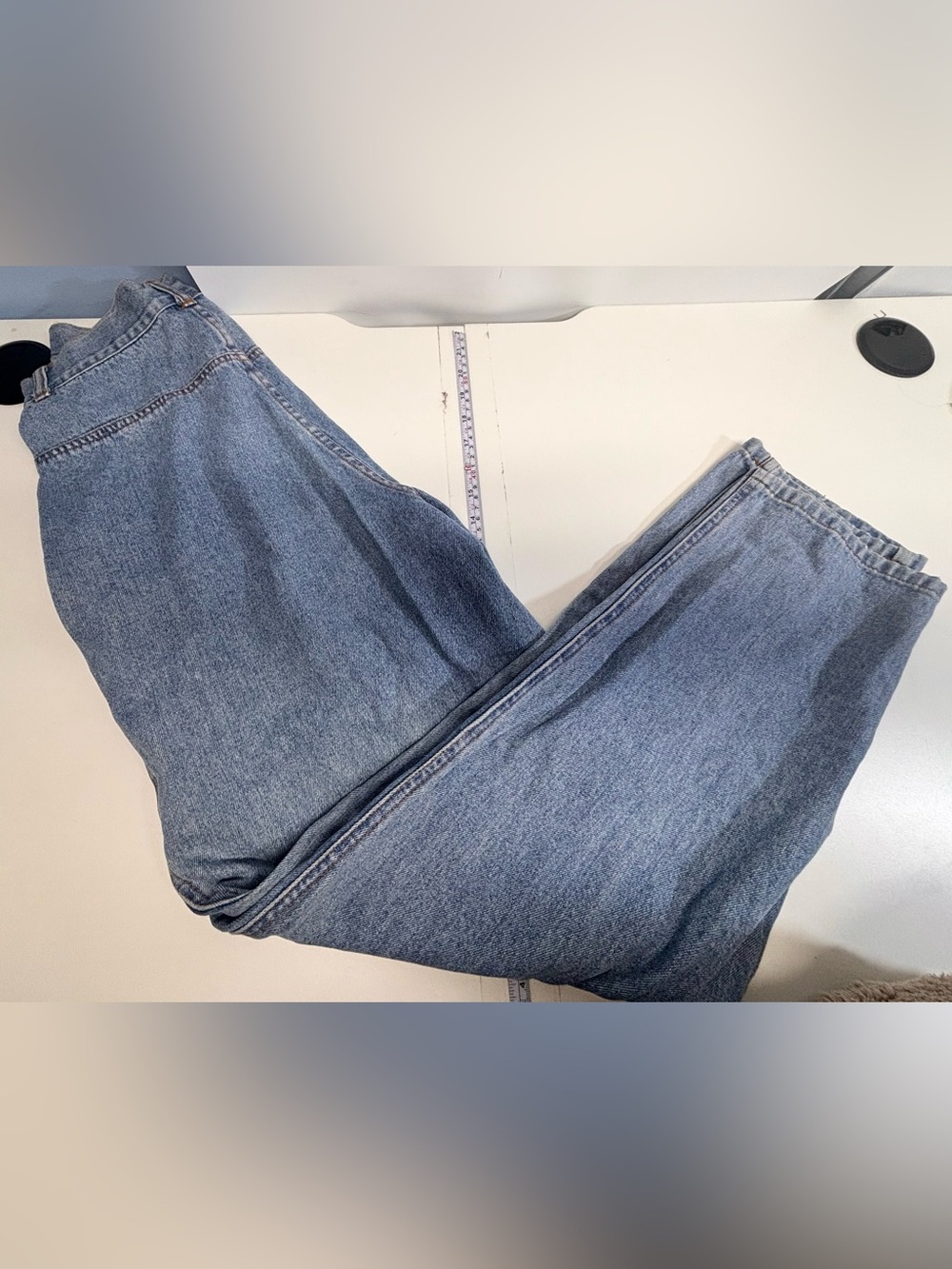 1980s Nevada Vintage high-waisted ribcage western cowgirl denim jeans size 31 - Picture 7 of 10